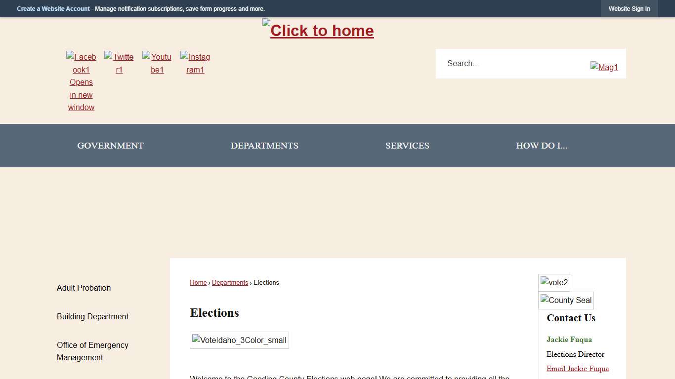 Elections | Gooding County, ID